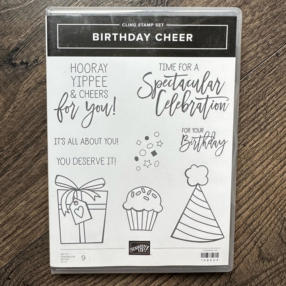 NWT Stampin’ Up! Birthday Cheer Stamp Set